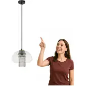 ITALUX FEDER PND-61001C-BK hanglamp