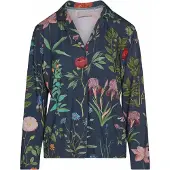 Essenza Pyjamashirt Women Elodie Marigold Slate Grey-XL