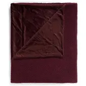 Essenza Teddy Plaid Plum wine-150 x 200 cm