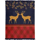 Elway Kerstplaid 150x200cm - Dik, Zacht & Warm Katoen