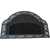 EDO ELI ZWART 1 Antislip Rubberen Deurmat 45x70cm - Duurzaam en Sterk