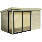 Solid Tuinhuis Superia Visio Seda - Groen - 303x303cm