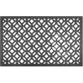 Maan Rubberen deurmat 45x75 cm - Duurzaam en effectief vuilvanger