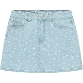 Cars denim spijkerrok light blue denim Blauw All over print - maat 140