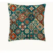 Cusco Mandala kussenhoes 45x45 cm - Fluweelzacht - DUBBELZIJDIG BEDRUKT - Flower