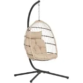 Ebuy24 Hangstoel Patras - Beige/Grijs