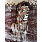 Elway Dekentje 160x210 cm - Warm Acryl Deken met Leeuw