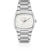 HUGO Telly horloge van roestvrij staal met retro-geïnspireerde kast