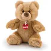 Trudi - Trudino Knuffelbeer Ettore 15 cm - Handgemaakt in Italie - Zacht pluche - Knuffeldier voor jongens en meisjes - Bruin - 11x9x15 cm maat XS
