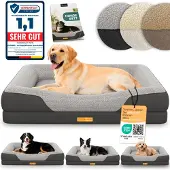 Aktiv shop GmbH ELONEO Orthopedisch hondenbed, maat L - Grijs