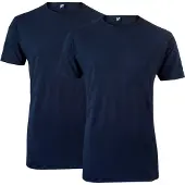 Alan red Ottawa t-shirt donkerblauw effen katoen two pack