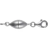 Cavill - 925 Sterling Zilveren Ketting - Gerhodineerd - Robust Magneetsluiting - 27 mm - Duurzaam, Elegant en Praktisch