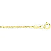 Cavill - Vergulde 925 Sterling Zilveren Ketting Dames - 50 cm - Criss-Cross Elegant Design - Licht en Dun, Karabijnsluiting - Goudkleurig