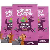 Edgard & Cooper 3x Hondenvoer Droog Hert & Eend Medium 1 Kg