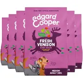 Edgard & Cooper 6x Hondenvoer Droog Hert & Eend Medium 1 Kg