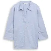 Tom Tailor Blouse duifblauw / wit