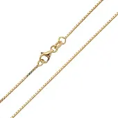Cavill - Vergulde Zilveren Ketting - 925 Sterling Zilver - 45 cm Fijne Venetiaanse Schakels - Elegante Dames Ketting - Karabijnsluiting