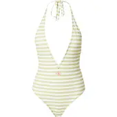 Calvin Klein Swimwear Badpak beige / wit