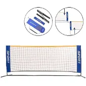 Softee Mini Tennis/badminton Set Blauw 3 x 1.5 m