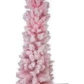 Clayre & Eef Kunstboom Kerstboom 50x50x180 cm Roze Kunststof