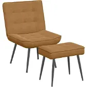 vidaXL Relaxstoel 64x74x84 cm fluweel bruin