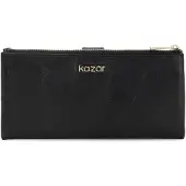 Kazar Black functional leather wallets