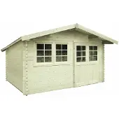 Solid Superia Traditional Visp Tuinhuis - Vurenhout - Geïmpregneerd - 418x388cm