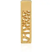 Cavill - 925 Sterling Zilver Verguld - Monosono Geometrische Dameshanger - Filigrain Modern Minimalistisch - 24x6 mm