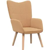 vidaXL Fauteuil Beige 62 x 67 x 95,5 cm Sherpa Stof