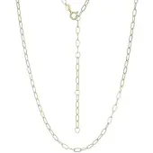 Cavill - Vergulde Zilveren Ankerketting - 925 Sterling Zilver - Verstelbaar 40,5-48 cm - Elegante Gouden Glans - Damessieraad