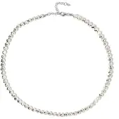 Cavill - 925 Sterling Zilveren Halsketting met 171 ct Amerikaanse Zilver Hematiet - Verstelbare Elegante Choker 45-50 cm