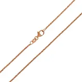 Cavill - 925 Sterling Zilveren Ketting - Rosé Verguld - 45 cm - Fijn Kriskras Patroon - Elegant Filigrain Design - Dames Sieraden