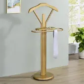 Idimex Kapstok FABIO Metaal MDF in goud gelakt incl. broekenhanger