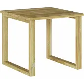 vidaXL Tafel Naturel 40 x 40 x 36 cm Geïmpregneerd grenenhout