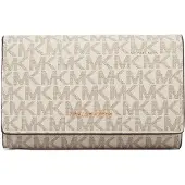Michael Kors Portemonnee bruin / pasteelgeel / goud