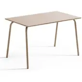 Oviala - Tuin tafel in taupekleurig staal - Palavas