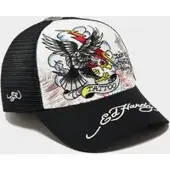 Ed Hardy Patch Trucker Cap - Wit- Dames, Wit