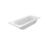 Luca Varess Rosala eenpersoons inbouwbad 170 x 70 cm acryl mat wit