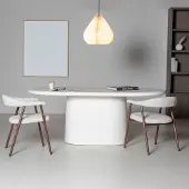 Giga Meubel Eettafel Romy Off-White Ovaal 160cm