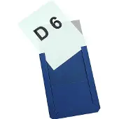 Eichner Magneet-insteekhoezen, A6 staand, blauw, 10 stuks