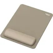 Fellowes Breyta XL muismat, met polssteun en Microban bescherming, rubber, L 280 x B 210 x H 17,5 mm, zand beige
