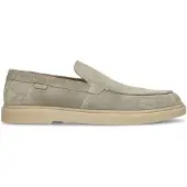 Manfield Groene suède loafers | Maat 45
