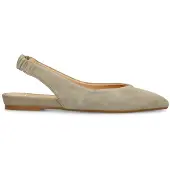 Manfield Groene suède slingbacks | Maat 37