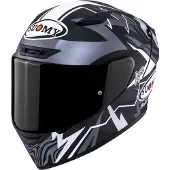 Sonstiges Track-1 Sam Lowes Replica 2025, integraalhelm ,Mat Zwart/Zilver/Wit ,XL