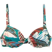 Buffalo Bikinitop lichtblauw / olijfgroen / donkerrood / wit