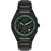 Armani Exchange Analoog horloge 'Sync' groen / zwart