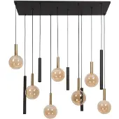 Lucide JOSIANE - Hanglamp - 7xG9 - Zwart | Vibes