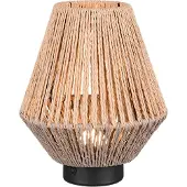 TRIO Rotan tafellamp Lira oplaadbaar