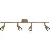 Lucide TIANA - Plafondspot (Plafondlamp) - 4xGU10 - Taupe | Essential