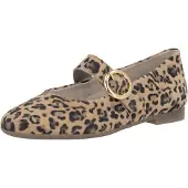 Remonte Ballerina met riempjes donkerbeige / zwart